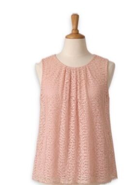 Liz Claiborne Pink Lace Top Size M